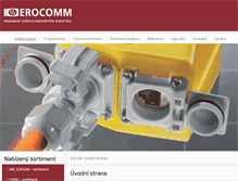 Tablet Screenshot of erocomm.cz
